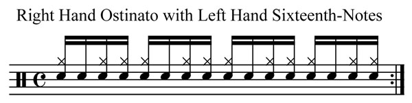 CBS Gumbo hand-ostinato with left-hand sixteenths